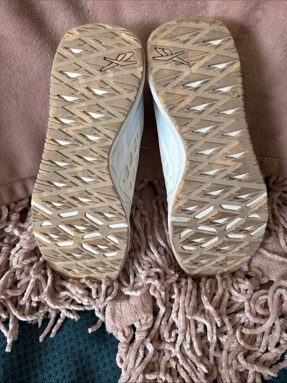 Reebok Women's Cream/Light Beige Athletic Sneakers - Picture 3 of 8